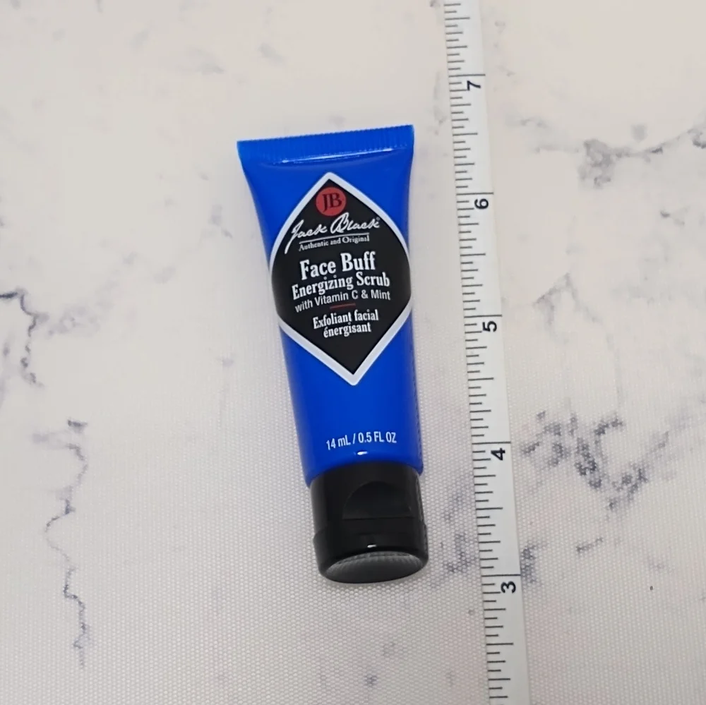 Jack Black Face Buff Energizing Scrub Exfoliant Vitamin C & Mint Travel 0.5oz